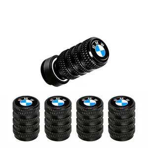 Red & Black Tire Valve Stem Caps 5 Pack Universal Car Tire Valve Stem Protective Covers Auto Parts & Car Accessories Dustproof Leak-Proof Seal Fit for BMW Most Cars SUV Trucks Wheel Tire Valve Stem Protection