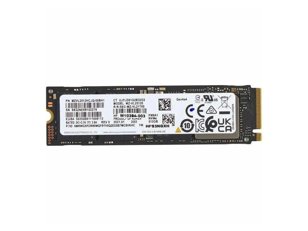 HP 512 GB M.2 PCIe NVMe Internal Solid State Drive 8C4X6AA