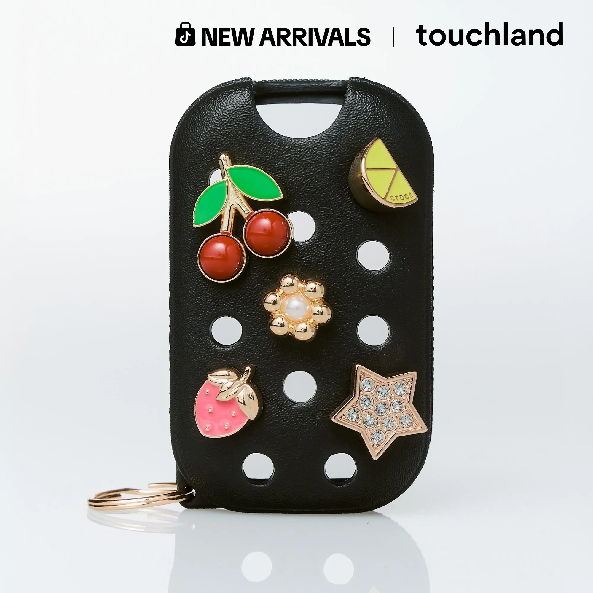[TikTok Exclusive] Crocs x Touchland Black Hand Sanitizer Case for Power Mist