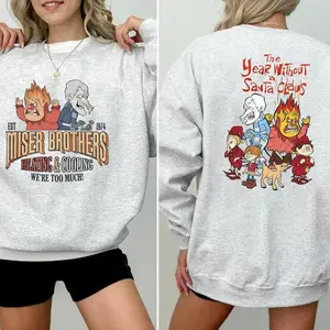 The Year Without Santa Claus T-shirt, Miser Brothers Sweatshirt, Snow Miser, Heat And Snow Misers Shirts, Retro Christmas, full sizes, full colors, for men, for women