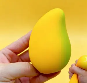 Fluid mango stress-relief toy, slow-rebound decompression toy, fruit squishy toy, moldable fluid mango squishy toy