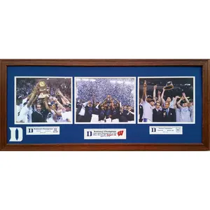 Duke Blue Devils 3 time National Champions 2001,2010,2015 40 x 16 inch panorama