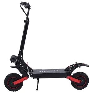 H6 60V 21AH Electric Scooter for Adults 2400W Dual Motor 40MPH Speed 35 Miles Range Foldable 11" Off-Road Tires Shock Absorption 265lbs Capacity