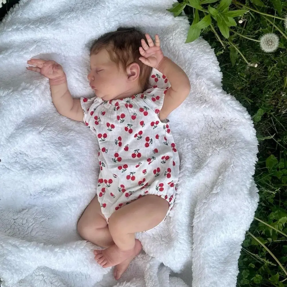 GUESSBELLY 50cm 20inch Baby Reborn Doll with Visible Veins and 3D-painting Skin, Realistic Soft Vinyl Sleeping Newborn Bebe Alive Girl Bebe Toy