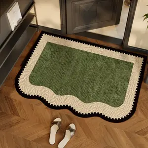 Keep your floor clean with this dirt-trapping door mat! Non-slip backing, fade resistant & low profile design. Ideal for front door, hallway & kitchenIndoor floor mat.