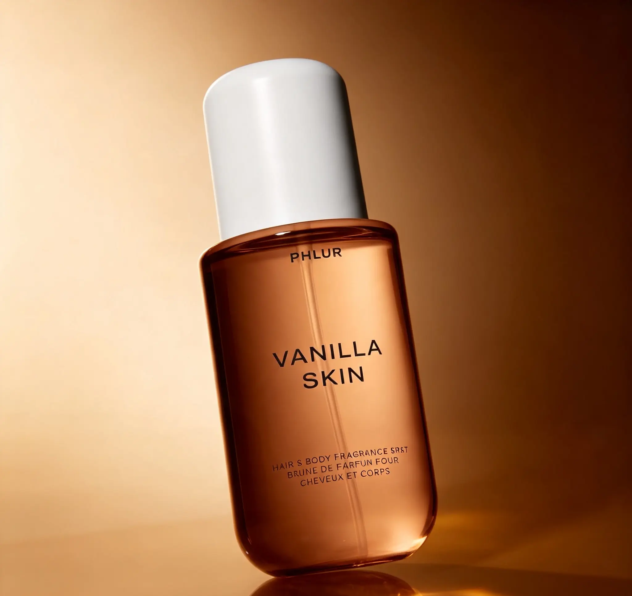 PHLUR Vanilla Skin Hair & Body Mist for Women, Warm Vanilla Body Spray with Pink Pepper, Cashmere Wood & Sandalwood Notes, Soft Long‑Lasting Fragrance, 8 Fl Oz / 240ml