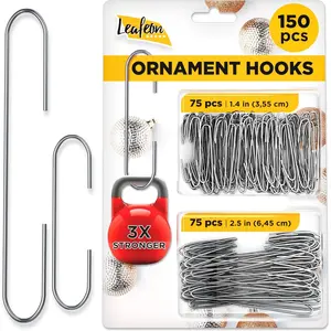 150 Pack Christmas Ornament Hooks -  Xmas Ornament Hangers for Christmas Tree Decoration ()