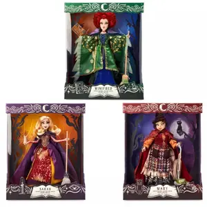 Hocus Pocus Limited Edition Dolls. Set of 3