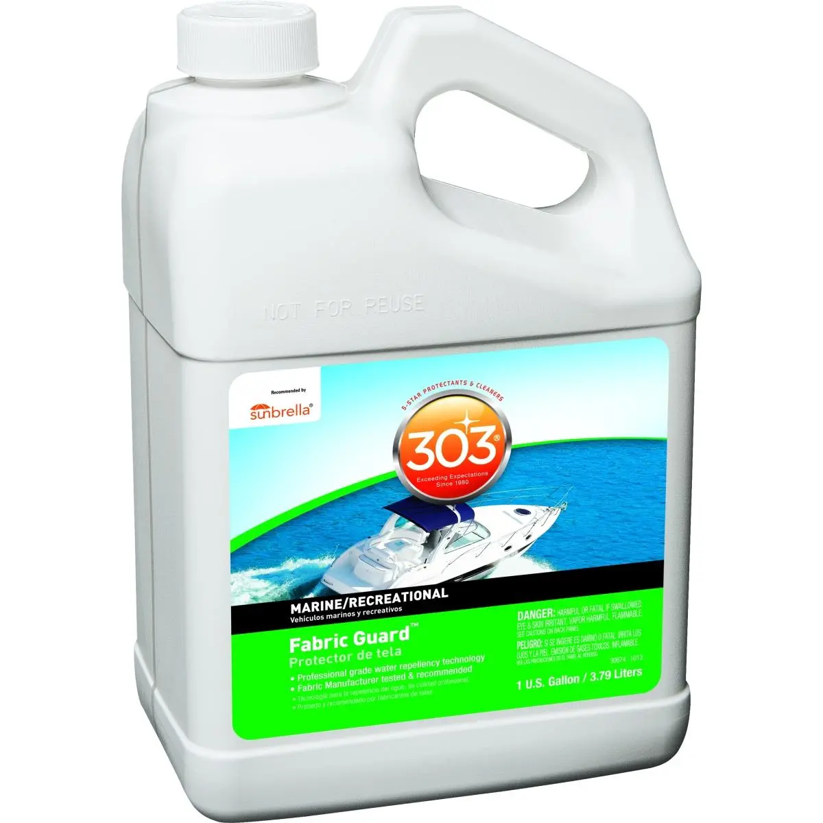 212 MAIN Gold Eagle 30674 High-Tech Fabric Guard with Patent-Protected High-Tech Mix, 1 U.S. Gal (3.79 L) Single Gal Liquid for Sports & Outdoor Water Sports Kayaking Outdoors