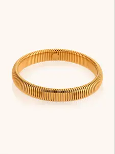 Elastic Cuff Bracelet, Silver Color, Fashionable Simple Unique Personality Jewelry, Stainless Steel, Party Style, All Seasons
