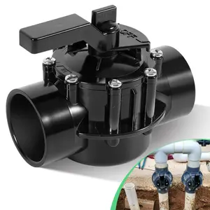 Pool Diverter Valve 2 Way 2 Inch Replacement for 4716 NeverLube Diverte, Fits For Jandy 4716 2-Port 2 to 2-1/2-Inch Positive Seal NeverLube Valve