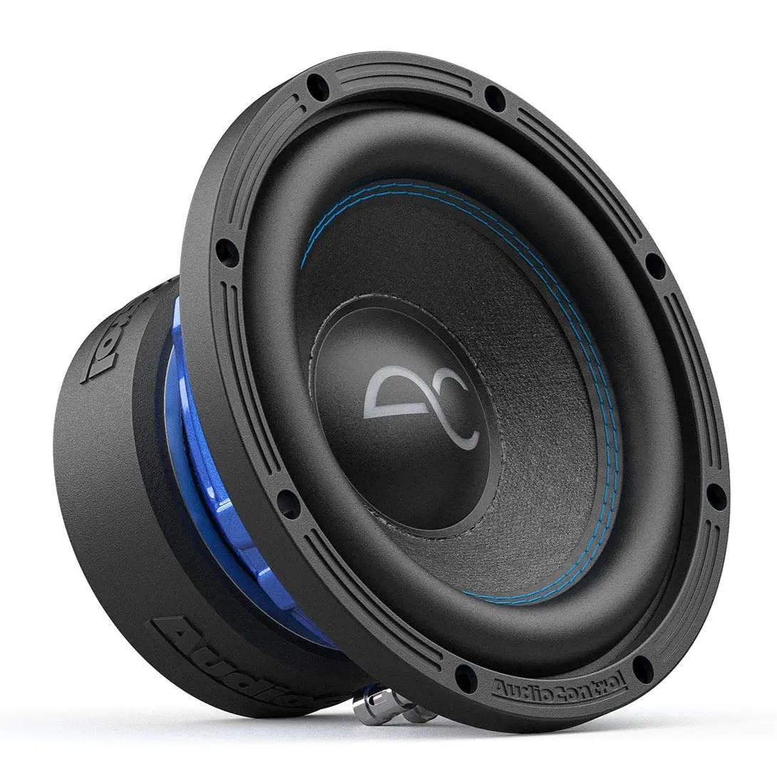 AudioControl Spike Series SPK-8S4 8-Inch Single 4-Ohm High-Performance Automotive Subwoofer, for Car Audio Installation, 0.49 ft3, 0.55in/14mm, 1.18in/30mm, 1.75″w×10.00″h, Subwoofers, 3-Layer High Temp Voice Coil Former, 23.00″ W × 11.50″ H × 12.00″D, 30