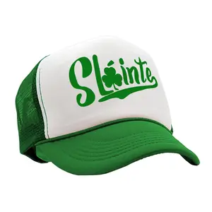 SLAINTE - ireland irish st paddys patricks day - Vintage Retro Style Trucker Cap Hat - Five Panel Retro Style TRUCKER Cap