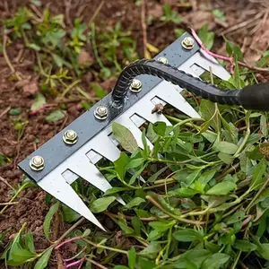 Heavy-duty Metal Horticultural Weeding Rake, Garden Rake for Turning Soil and Cleaning Weeds, Garden Tool for Soil Aeration