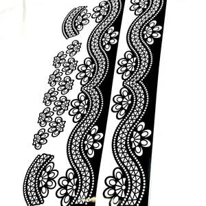 Henna Stencils Full Set Palm Feet Fingers Design for Temporary Henna Tattoos