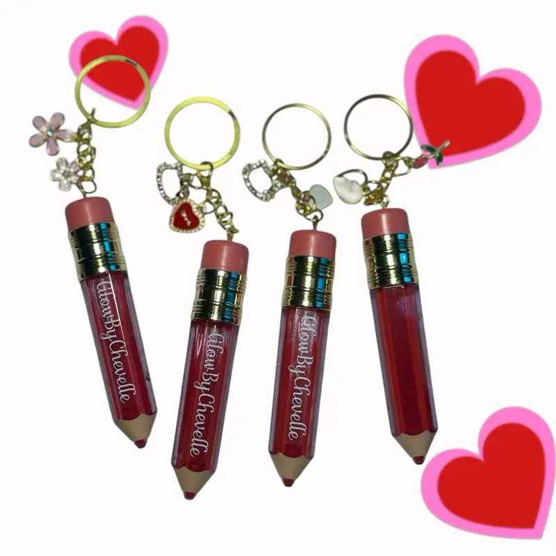 ruby kiss keychain lipgloss limited edition Glossy Cosmetic Makeup viral lip tint Hydrating Moisture Jojoba Oil Moisturizing Hydrate