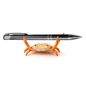 Realistic Crab Shaped Pen Holder, 1 Count Creative Cute Desktop Pen Stand, Decorative Desk Ornament for Office and Home, Desk Accessories, Summer Gifts, Office Stationery Supplies, Room Decor, Fall Decor, Birthday Gifts, Home Decor, Pencil Holder