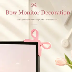 Creative Monitor Frame Ornament & Desk Pet, Universal Monitor Top Shelf Accessory for PC, TV, and Car Screen, Aesthetic Gaming Room Decor, Desktop Aesthetics Figurine Gift, Decoration
