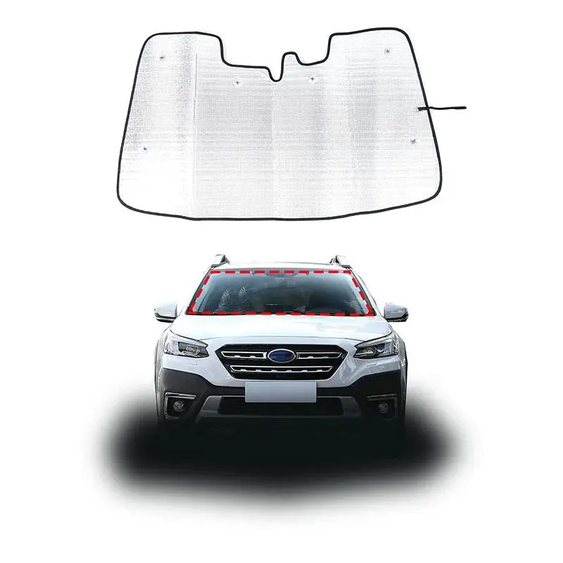 Windshield Shade for Subaru Outback 2023-2025, Aluminum Foil Silver Forward Windshield Sunshade, Solar Protection Car Exterior Accessory