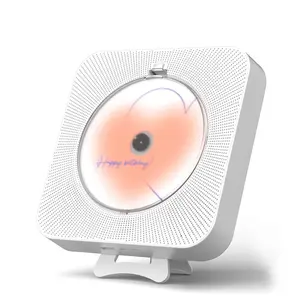 Yintiny Rechargeable Cute CD Player with Blutooth 5.0; Portable Music Player for Home Decor; Remote Control; Support AUX in Cable&USB; HiFi Bluetooth Player