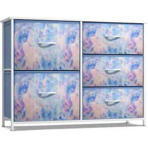 Sorbus Furniture Collection 5-Drawer Dresser Chest in Tie-Dye Colors for Nursery, Playroom, or Bedroom Storage bedroom furniture
