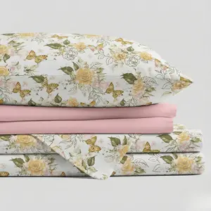 GARDEN ROSE & BUTTERFLY 6-PIECE PATTERN SHEET SET