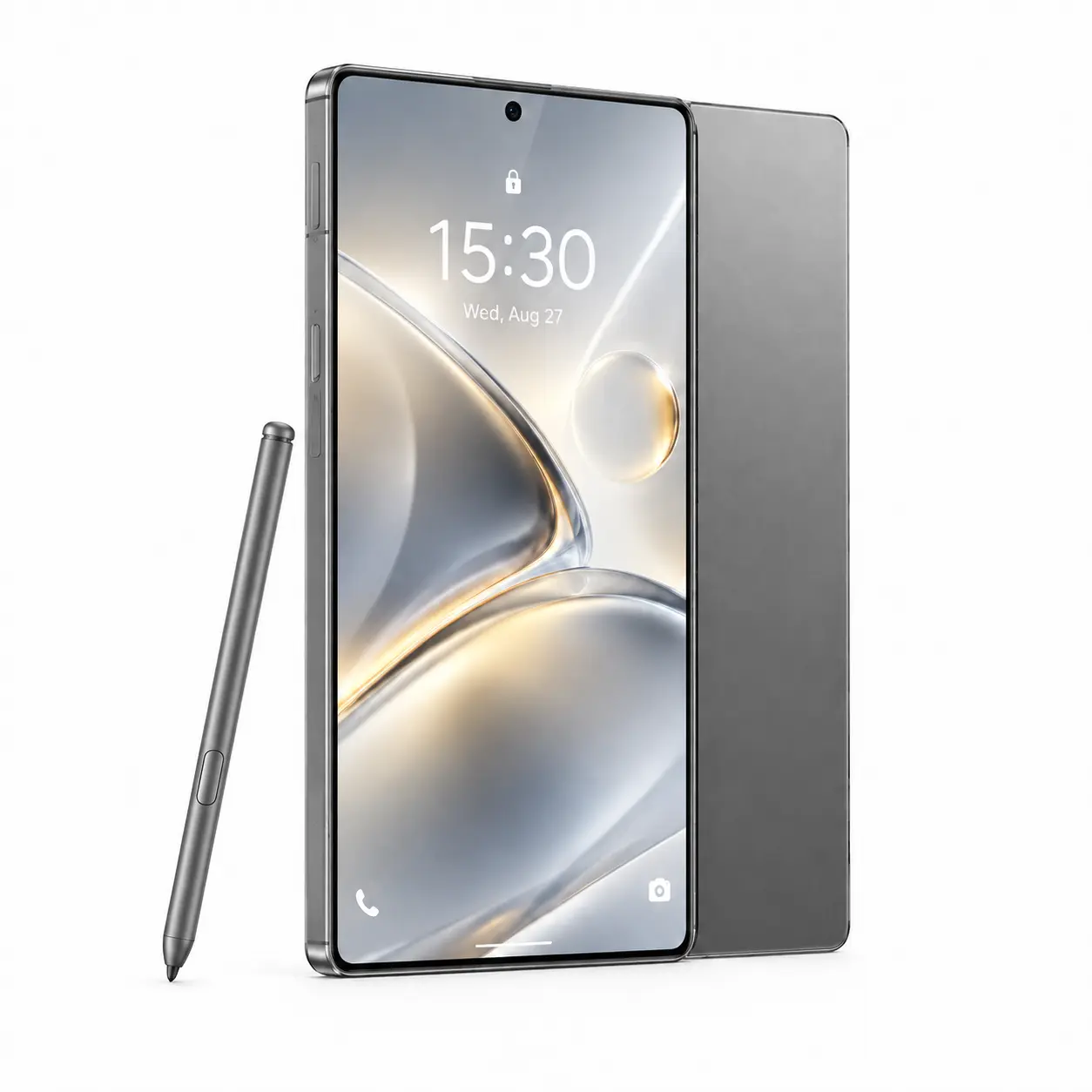 Android 14 Smartphone with Built-in Stylus, 6.8" Large Display, Dual SIM, Fingerprint Unlock, Type-C Cell Phone for Work, Travel, Everyday Use & Gifts