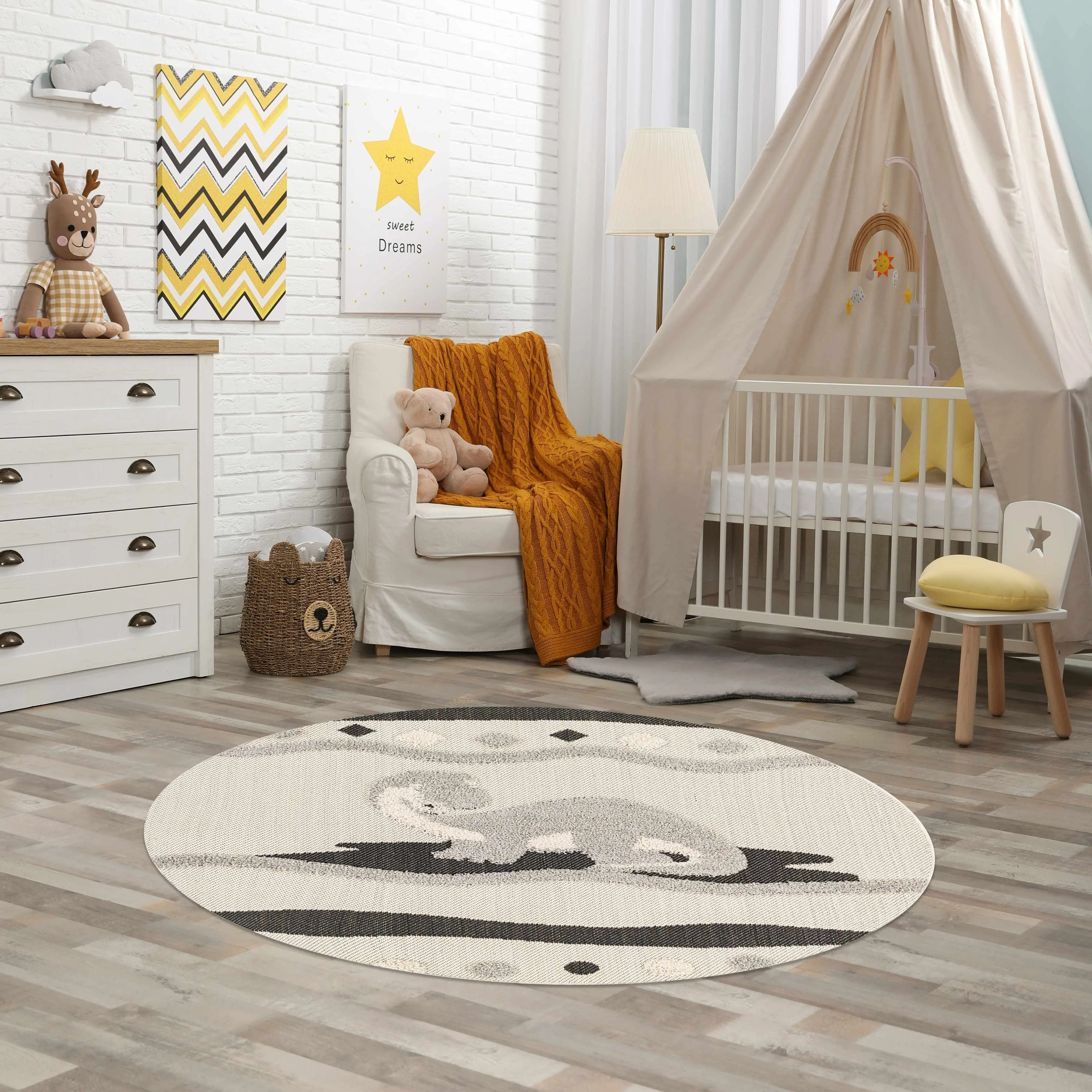 Kids Dinosaur Animal Print Decorative Nursery Area Rug - Clearance, Decorative Rug