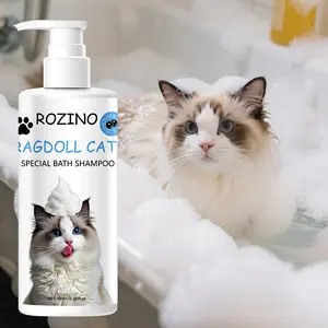 【Ten pack at a better price】ROZINO Ragdoll-Specific Cat Shampoo for Gentle Cleansing & Soothing Bath Experience Ideal for Ragdoll Cats Maintaining Coat and Skin Health