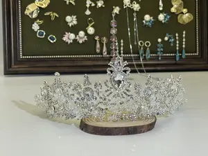 Crown with Clear Accents for Quinceanera Dress