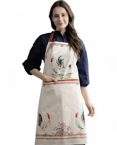 1 Pack Unisex Kitchen Apron with Convenient Pockets, 27.50 x 31.50 Inches Adjustable Neck Strap & Extra Long Ties, Water Resistant Soft Cooking Apron for Women Men Chef, Ideal for Baking, Gardening, Catering, Wedding Party & Home Use