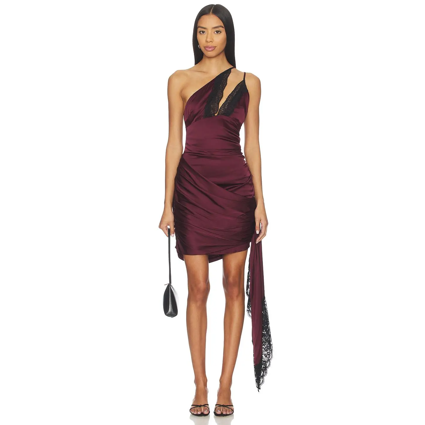 Lovers and Friends Frida Midi Dress in Oxblood