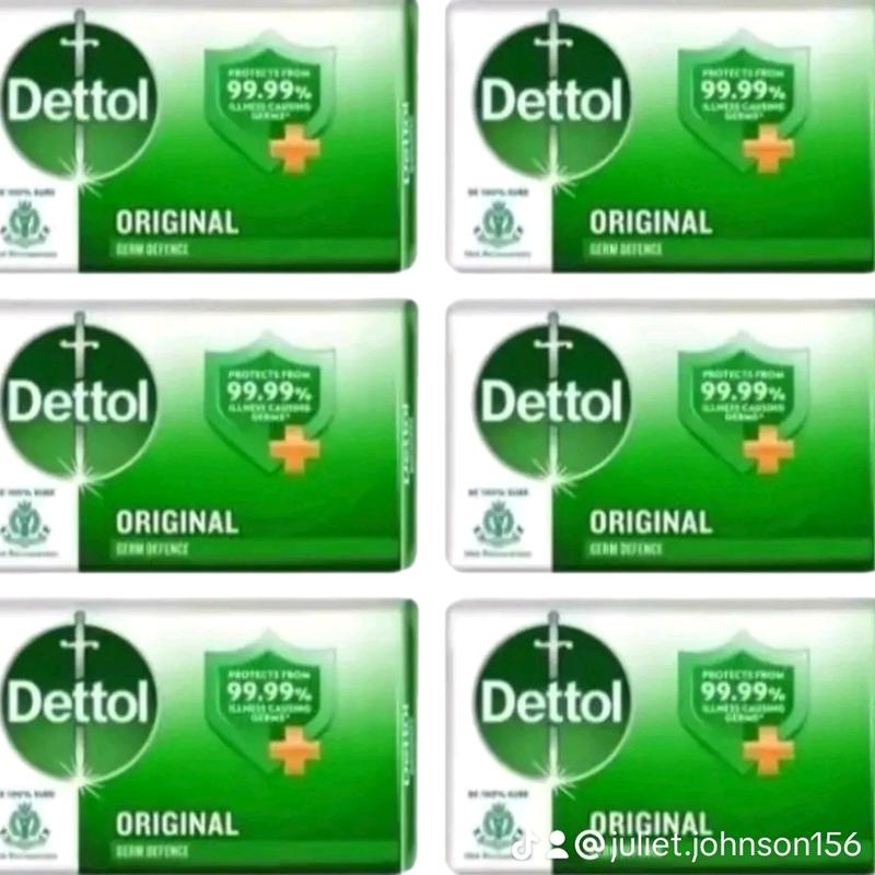 Dettol Original Bathing Soap 100g - 100% Antibacterial, Cleanses Your Skin, Long-Lasting Freshness, Gentle on Bacteria, Ideal for Family Use