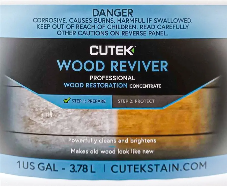 Cutek 28820010 Wood Reviver - 3.78L Automotive-Motorcycle Paint Care Solution for Wood Restoration, Enhances Natural Finish, Boosts Luster, Rejuvenates