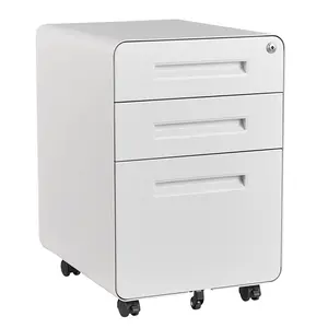Letaya File Cabinet, 3 Drawer Filing Cabinets for Home Office with Lock Mobile Under Desk Fully Assembled Cabinet