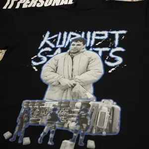 Ch4po - Kurupt Saints - Black Pro-Club T-Shirt men