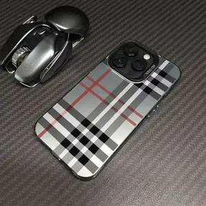 Fashionable Classic Plaid Pattern Phone Case For iPhone 17 Air X 11 12 13 14 15 16 Plus Pro Max & Samsung S Series