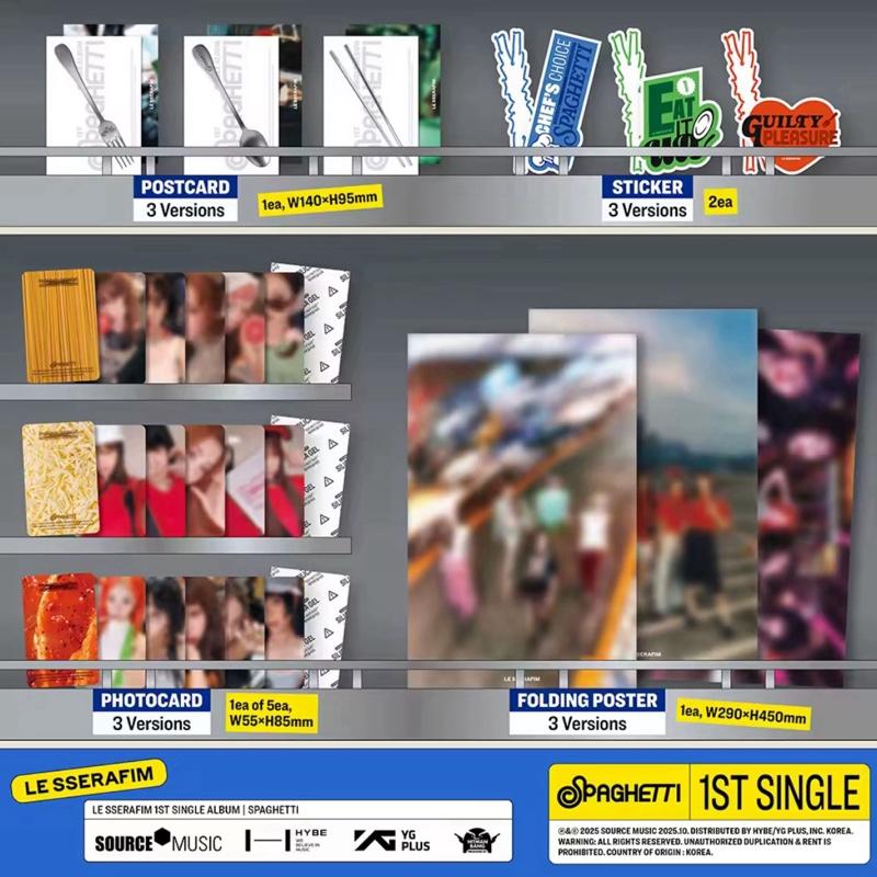 Kpop Album-LE SSERAFIM “spaghetti”