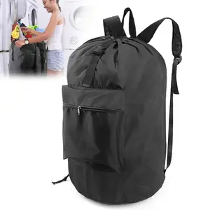 Heavy Duty Large Laundry Bag Backpack with Adjustable Straps for Travel & Camp