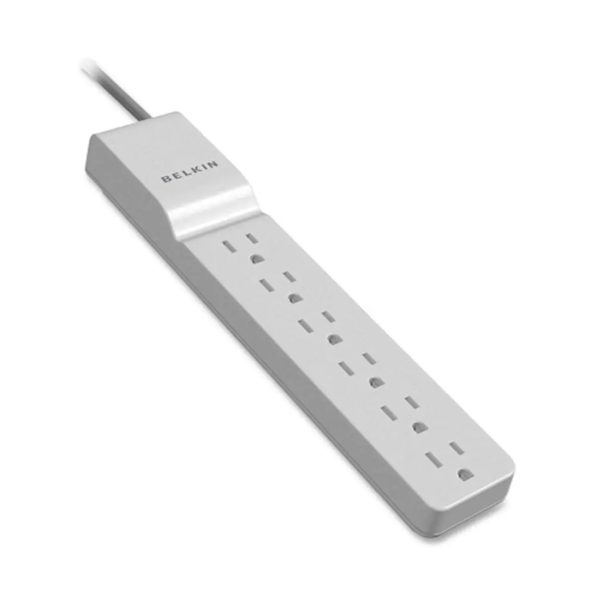 Belkin 6-Outlet Surge Protector Power Strip, Ivory, Heavy-Duty 4 ft Cord, 720 J Energy Rating, EMI/RFI Noise Reduction