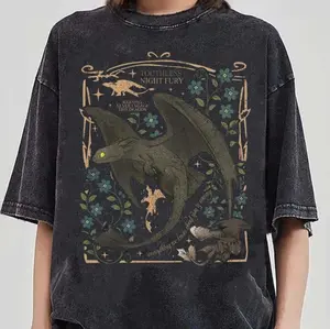 Adult Toothless Shirt, Toothless Botanical Shirt, How To Train Your Dragon Shirt, Epic Universe Shirt, Toothless TShirt