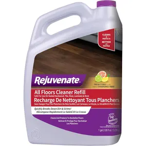 Rejuvenate All Floors Cleaner Refill, Breaks Down Dirt and Grime, Cleans and Protects Floors Throughout Your Home, Including Sealed Hardwood, Tile, Vinyl, Laminate and More, 1 Gallon