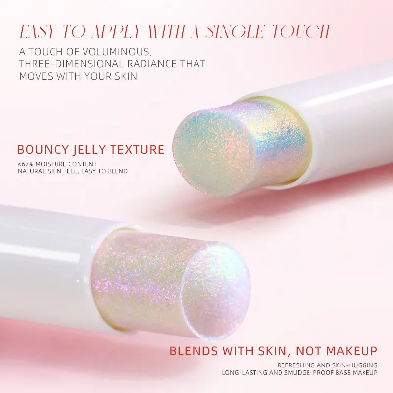 SheenEffect Multichrome Eyeshadow Stick, super smooth bouncy jelly texture, refreshing and non-sticky, natural  skin feel, easy to blend without tugging, long-Lasting high-pigmented, color-shifting, shimmering and sparkly, multi-use, easy to apply