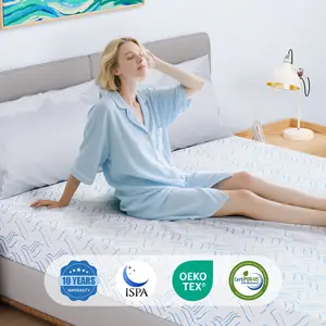 【KOW】6“, 8”, 10“, 12” single, twin, queen, and king-size mattresses with sheets included; memory foam hybrid mattresses; minimalist luxury; suitable for home or dorm use; machine washable; boxed; ergonomic; premium rolled