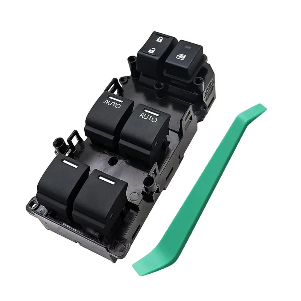 35750-SZA-A31 Left Driver Side Master Power Window Door Switch with Cowbar, Fit for 2008-2015 Honda Pilot EX EX-L / 2009-2014 Acura TSX, Relaced # 35750-SZA-A31, 35750-SZA-A51,35750-SZA-A21