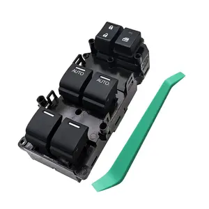 35750-SZA-A31 Left Driver Side Master Power Window Door Switch with Cowbar, Fit for 2008-2015 Honda Pilot EX EX-L / 2009-2014 Acura TSX, Relaced # 35750-SZA-A31, 35750-SZA-A51,35750-SZA-A21