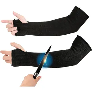 Cut Resistant Arm Sleeves 1 Pairs for Thin Skin Protection Gardening Kitchen Work Anti Abrasion Burn Heat Safety Sleeves