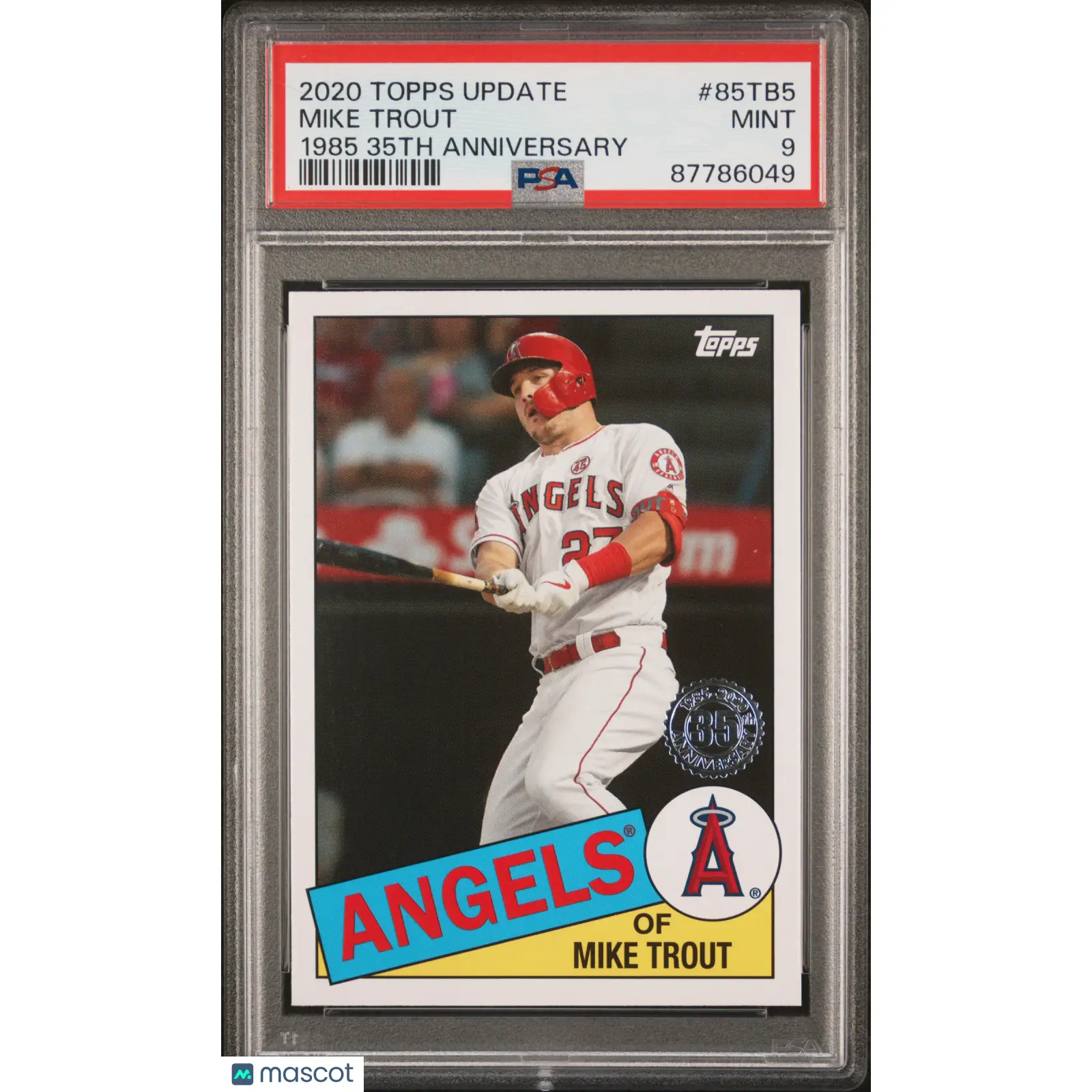 Mike Trout PSA 2020 Topps Update 1985 Topps 35th Anniversary #85TB5 9 87786049