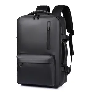 Men's Business Solid Color Backpack, Fashionable Casual Oxford Backpack, Waterproof Backpack for School & TravelGift