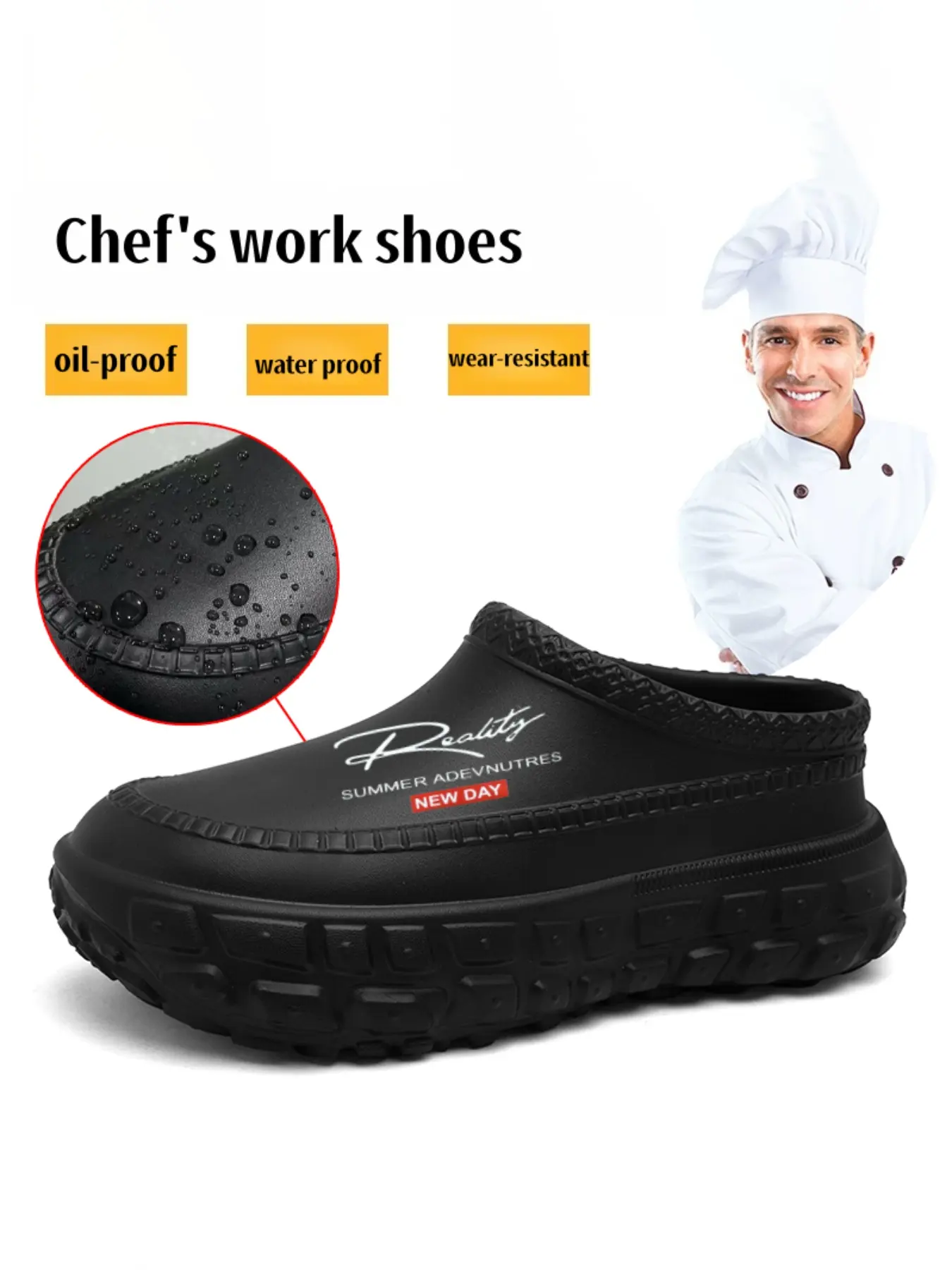 Unisex's Waterproof & Non-slip Platform Fashion Indoor Outdoor Slippers Slides, Lightweight Simple Slip on Shoes for Men & Women, Casual Comfortable Breathable Shoes for Daily Wear, Anti slip Slippers